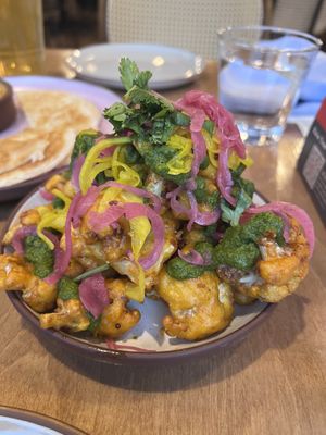 Crispy cauliflower  at Indicana  in Spokane