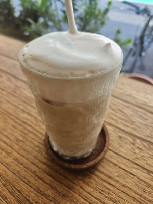 Iced spice tea with oat milk at Away Cafe - 別處咖啡 in Taipei