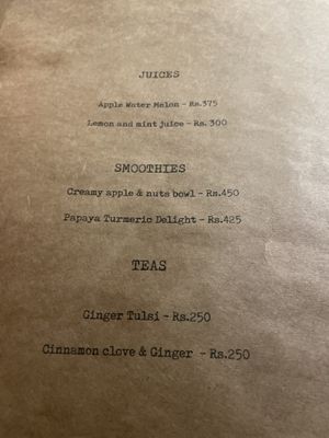   at beMonk Cafe in Rishikesh