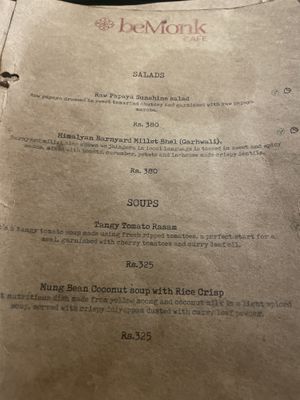   at beMonk Cafe in Rishikesh