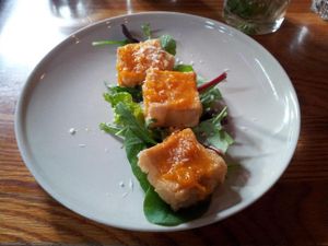 Starter: Tofu Coconut Carib  at Babajan in Stockholm