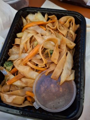 Pad see we take away... at Tom Yum Thai Restaurant in Bucharest