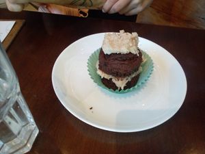 Torta prestígio deliciosa! at Verdelima Restaurante in Fortaleza