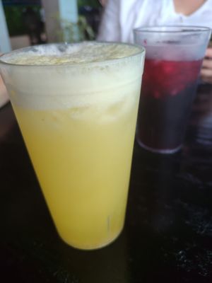 Piña juice at Restaurante Xe kuku'Aab'aj in San Juan La Laguna