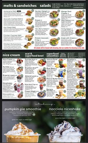 Menu  at Aubergine Kitchen in Mesa