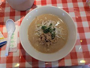 Soy-milk Sesame ramen noodles at Marmie Kitchen - マーミーキッチン in Hakone