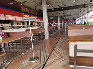 Outdoor seating at Mannat Gurugram Restaurant  in Sidhrawali