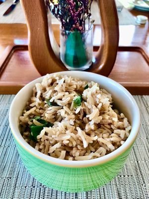 Mint and zucchini pilaf at Vibe in Dubai