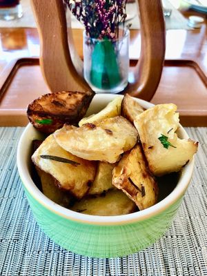 Herb roasted potatoes  at Vibe in Dubai