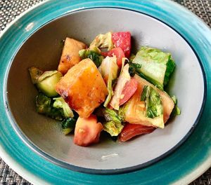 Roasted pineapple salad  at The Spice Tree in Dubai