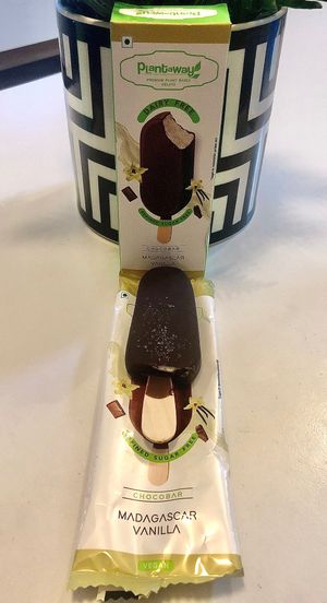 Vanilla ice cream bar at Plantaway  in Dubai