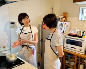 みそ汁の作り方 at Kyoto Green Cuisine in Kyoto