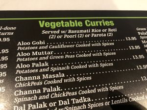Menu   at House of Dosas in Hicksville