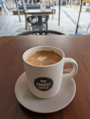 Oat mocha at Connect Coffee @ Keventers in Nairobi