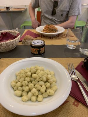 Gnocchi and fettuccini  at So What?!? in Rome