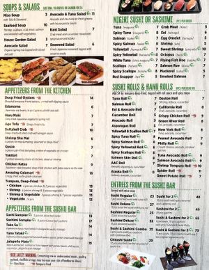 Lots of starter options! Check with server for details   at Iwa Sushi & Grill in Wenatchee