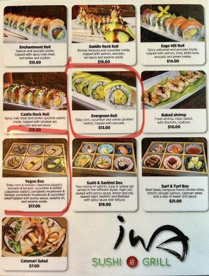 Vegan rolls - both were fresh and good- gluten free tamari available upon request.  at Iwa Sushi & Grill in Wenatchee