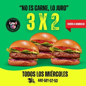 Aprovecha nuestras promos!! Con amigos, cuates, tu mascota o familia! at El Veganito in Aguascalientes