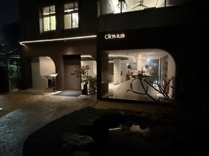 The exterior of the restaurant   at Clavius in Taipei