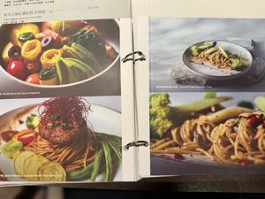 Examples of pages in the à la carte menu   at Clavius in Taipei