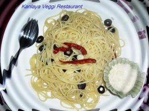 ... or spaghetti at Kanlaya Vegetarian in Chiang Mai