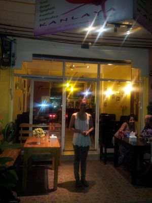 Nice, friendly lady at Kanlaya Vegetarian in Chiang Mai