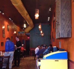 restaurant interior at Reggae Shack Cafe in Gainesville