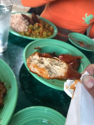 Vegan bbq wings at Reggae Shack Cafe in Gainesville