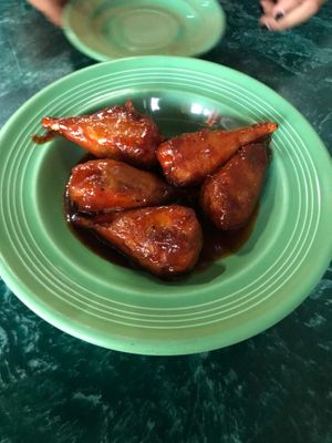 Vegan bbq wings at Reggae Shack Cafe in Gainesville