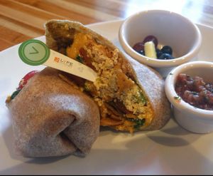 Morning veggie wrap at LYFE Kitchen - River North in Chicago