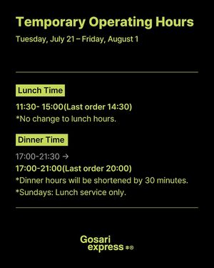  at Gosari Express in Seoul