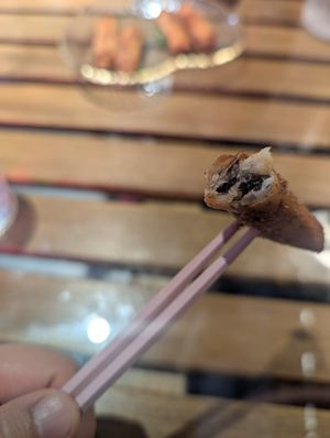 Red bean spring roll at Gosari Express in Seoul