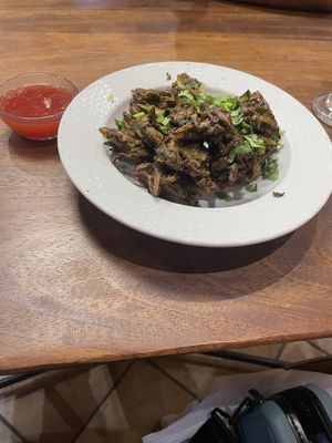 Spinach Pakora  at Apna Punjab Cyprus in Nicosia