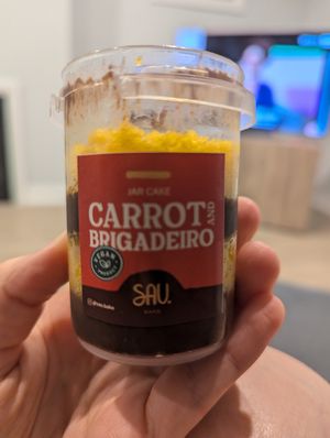 Brazilian carrot cake jar at SAU Bake in Hamilton