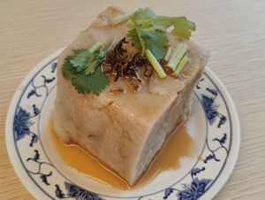 Yam cake 芋头糕 at Nature Vegetarian Delights 大自然素食餐馆 - Bukit Batok in West Singapore