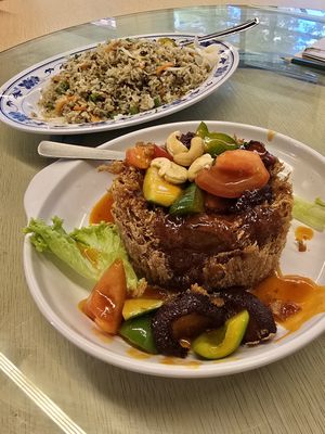 Golden Yam Ring at Nature Vegetarian Delights 大自然素食餐馆 - Bukit Batok in West Singapore