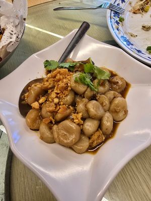Stir-fried Abacus at Nature Vegetarian Delights 大自然素食餐馆 - Bukit Batok in West Singapore
