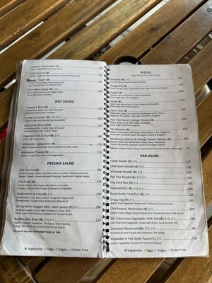 Menu march 2025  at Ganga View Cafe in Rishikesh