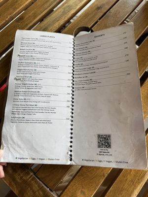 Menu march 2025  at Ganga View Cafe in Rishikesh