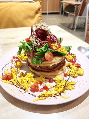 Sweet and savory pancake at La Maison in Anjuna