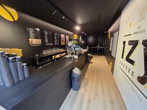 Counter / interior at Izy Coffee Brugge in Bruges