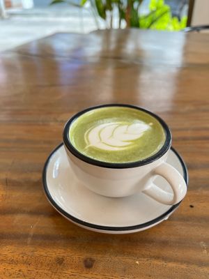 Matcha cappucino  at The butterfly effect. in Chiang Mai