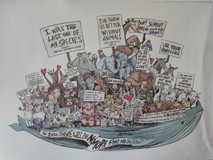 Mural at Mondo Vegan in Salo