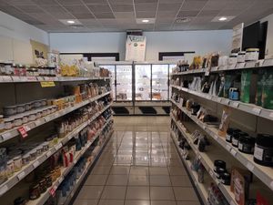 Lots of products at Mondo Vegan in Salo