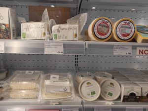 Cheeses at Mondo Vegan in Salo