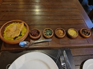 Rice with curries at Ceylon Curry Club in Colombo