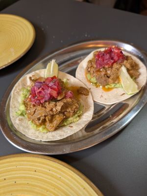 tacos at Doxa in Madrid