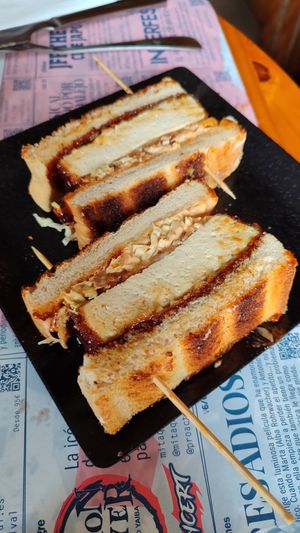sando tofu at Doxa in Madrid