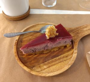 Cheesecake framboise at Riz Riz - Paradis in Paris