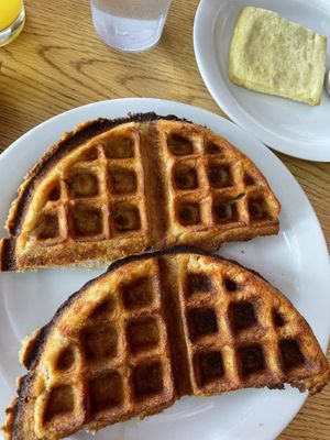 Classic waffles  at Nectar Cafe in Portland